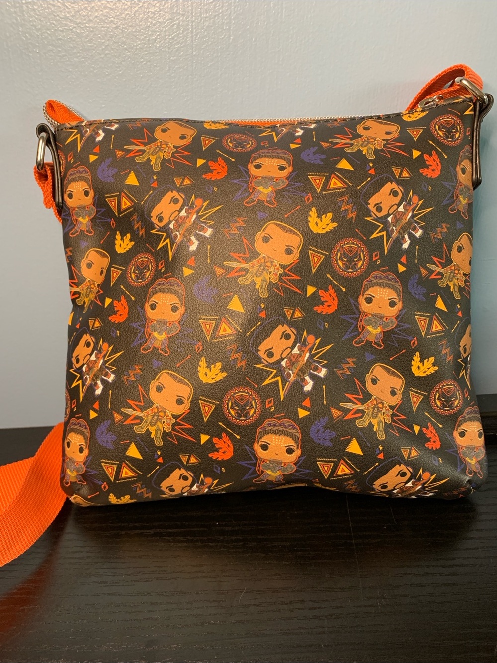 Marvel Funko Pop Crossbody Bag with Orange and Purple Accents